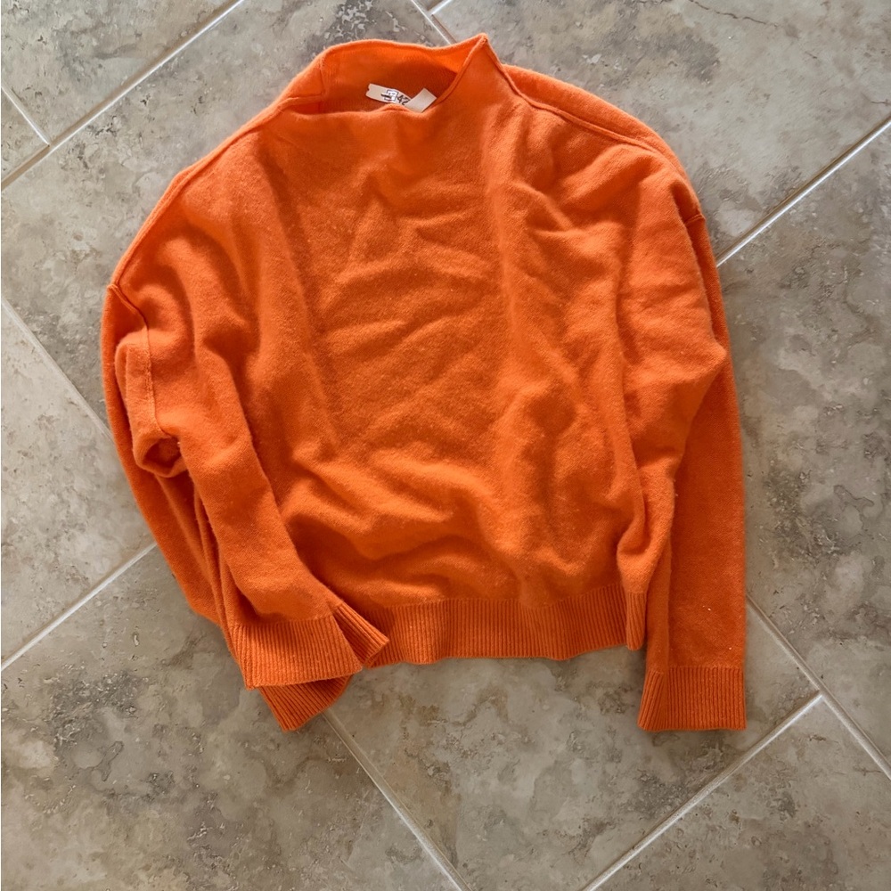 Pilcro Bright Orange Knit Top